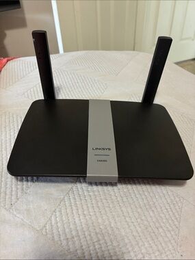 Linksys Black and Silver Dual-Band Wireless Router with External Antennas